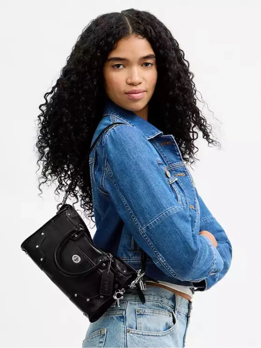 Coach Rhyder Satch Bag 24 in Black